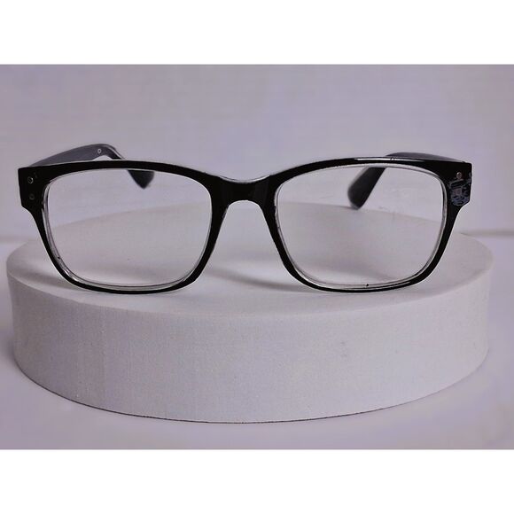 Foster Grant Black n Clear Tristan TG1023 52-18-143 PD58.5 +2.75 Reading Glasses - Picture 1 of 14